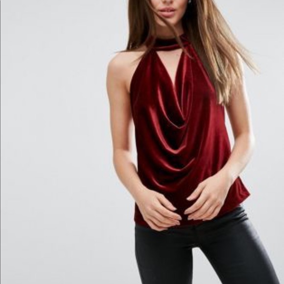 asos red top